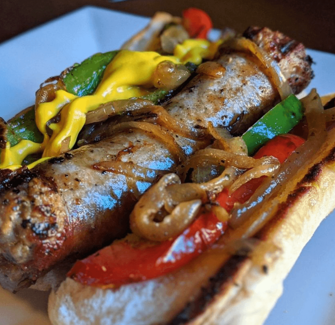 Hot dog at The Rambler Kitchen & Tap 