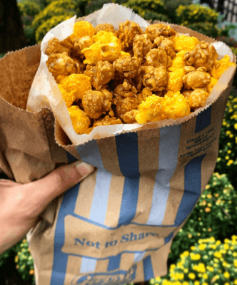 Popcorn from Garrett's popcorn shop